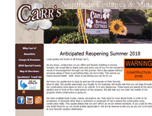 Tablet Screenshot of carrscottages.com